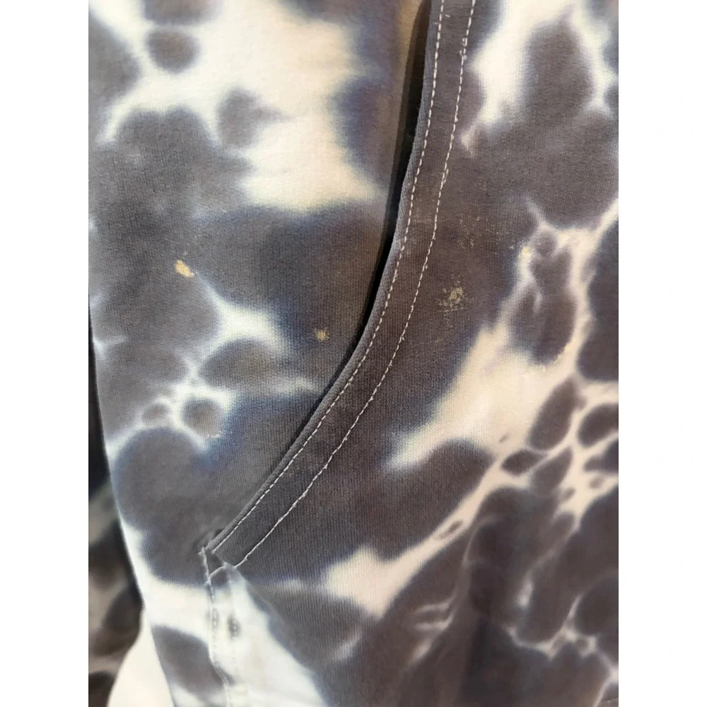 Woman's Lululemon Size 10 All Yours Hoodie Tie Dye Marmoleado Grey GUC